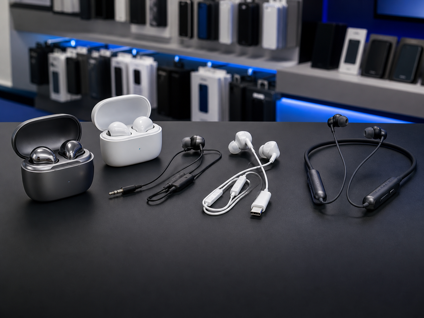 Écouteurs sans fil, filaires et USB-C disponibles chez SAMOBILE