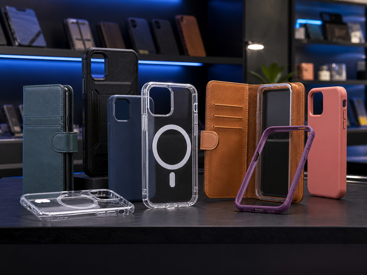 Étuis-portefeuilles, coques renforcées et coques compatibles avec la recharge magnétique chez SAMOBILE