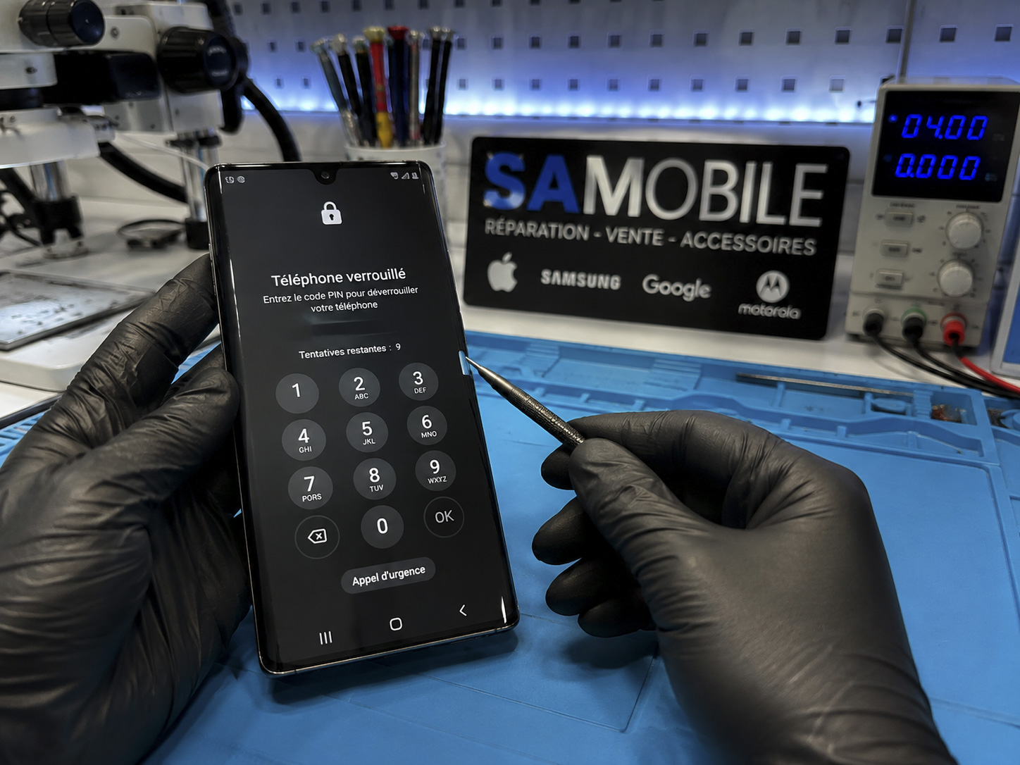 Service de déverrouillage de téléphone chez SAMOBILE